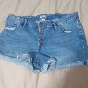 Ava & Viv Distressed Blue Jean Shorts